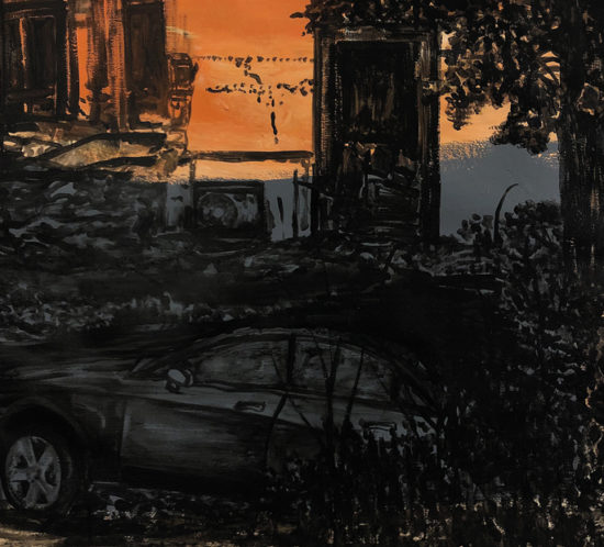 Michael Rotondi, Mota #16, 2018, smalto su carta, 70x100 cm